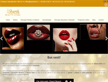 Tablet Screenshot of beautyclinic.ro